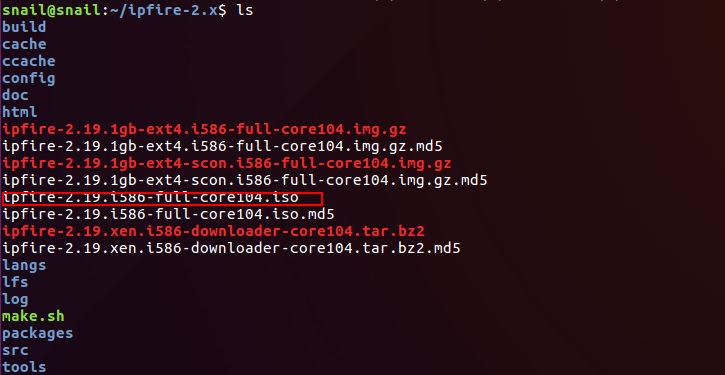 Ubuntu 16.04编译IPFire