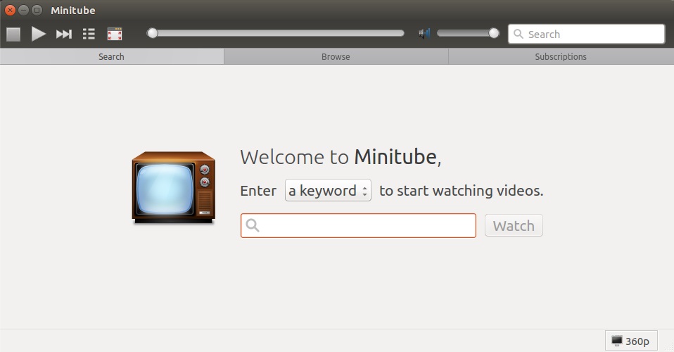 Ubuntu安装Minitube油管客户端
