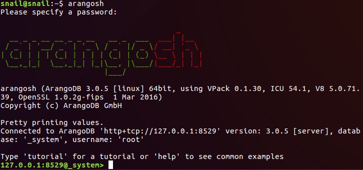 Ubuntu 16.04安装使用ArangoDB