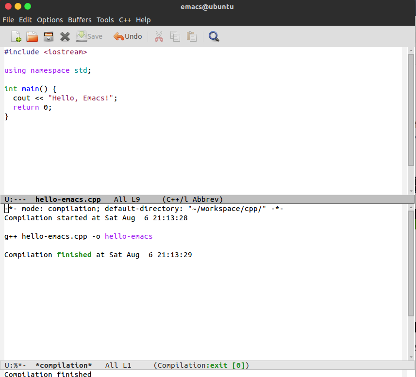 如何用Emacs编译C++代码