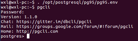 安装配置postgreSQL+pgcli+pgadmin3