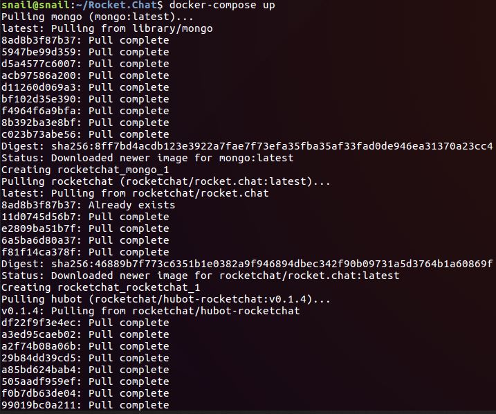 在Docker中安装Rocket.Chat-Ubuntu 16.04