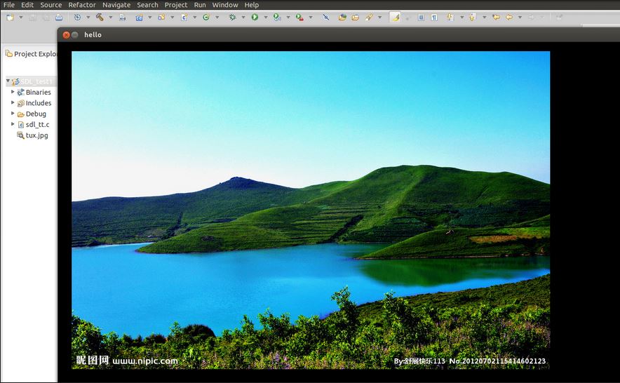 Ubuntu Eclipse SDL编程第一个工程