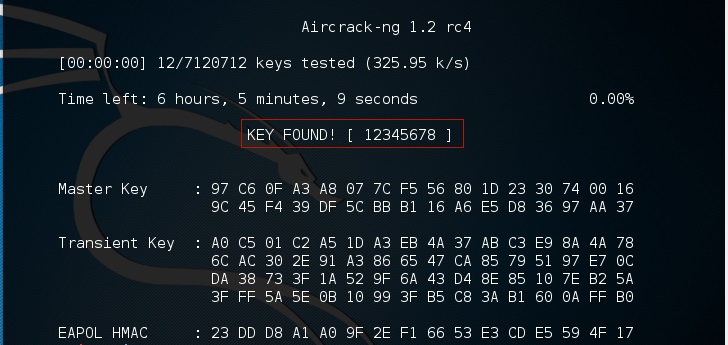 Kali LinuxʹAircrackƽwifi(wpa/wpa2)