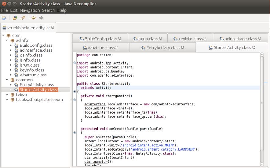 Ubuntu安装使用Enjarify-Dalvik字节码转Java字节码