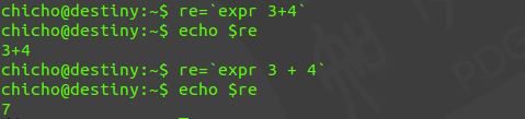 Linux中的简单运算