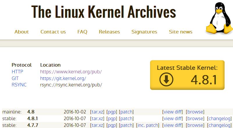 centos7.2源码安装kernel 4.8.1