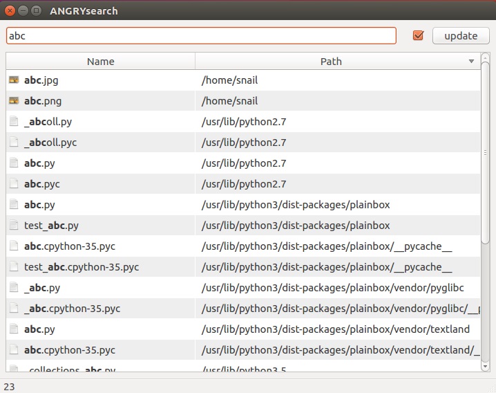 ANGRYsearch:文件快速搜索工具-Ubuntu - Linu