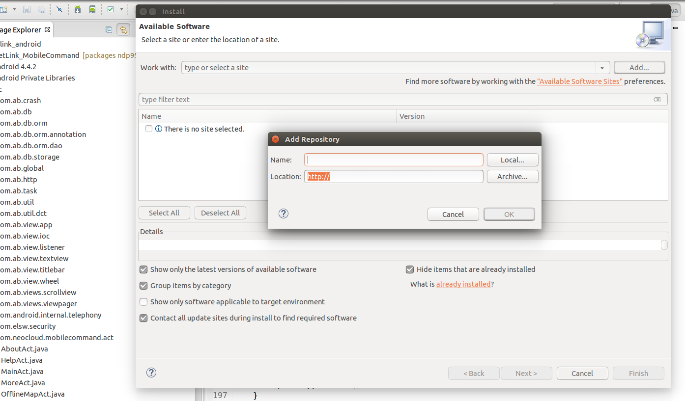 解决ubuntu 14.04下eclipse adt-bundle-linux闪退的问题