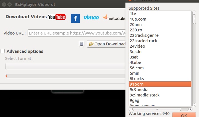 Ubuntu安装ExMplayer-视频播放器