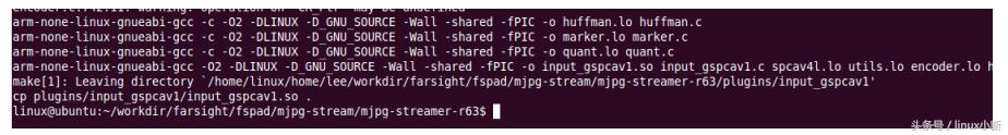 linux下MJPG-Streamer视频流服务器移植
