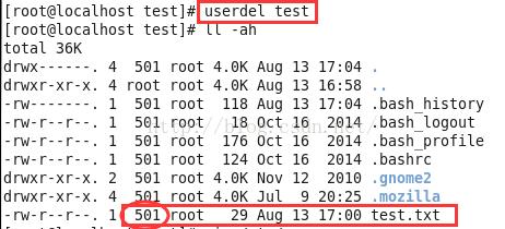 实操分析,Linux用户删除后其拥有文件的权限归属问题