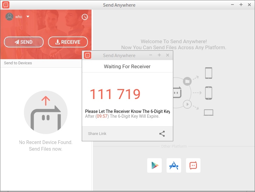 Send Anywhere:随时随地文件传送