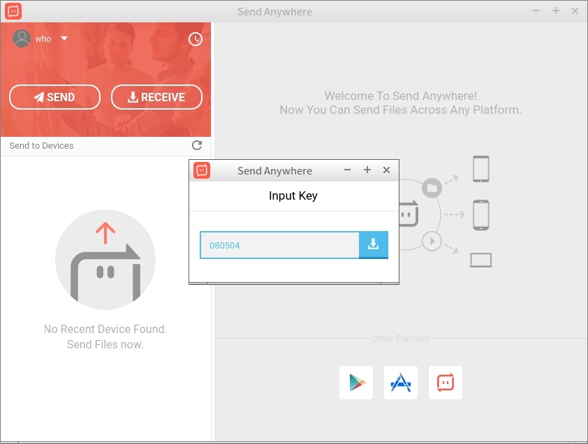 Send Anywhere:随时随地文件传送