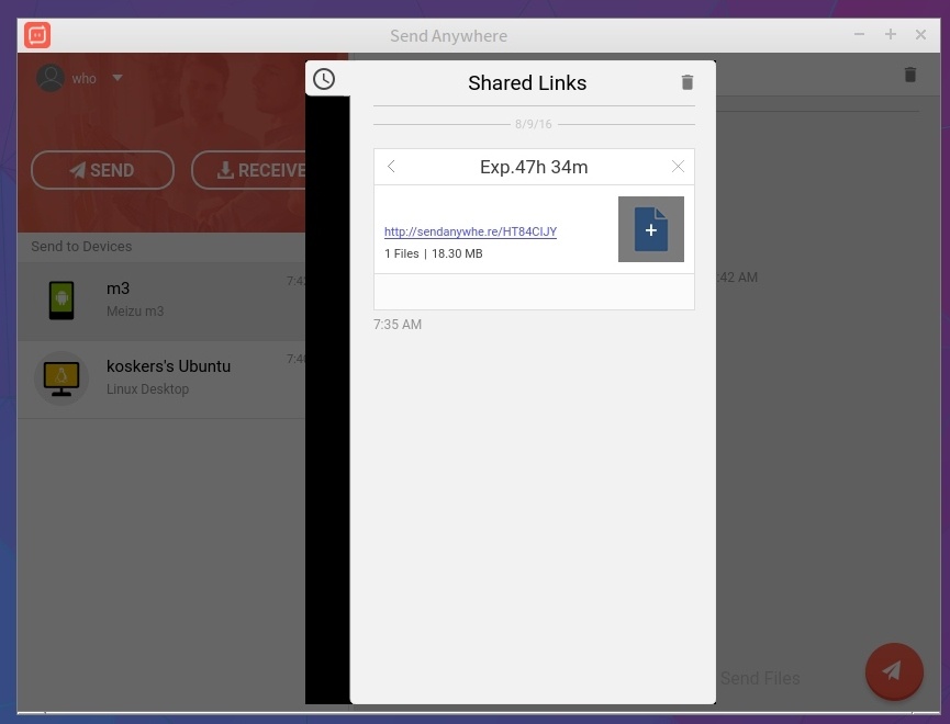 Send Anywhere:随时随地文件传送