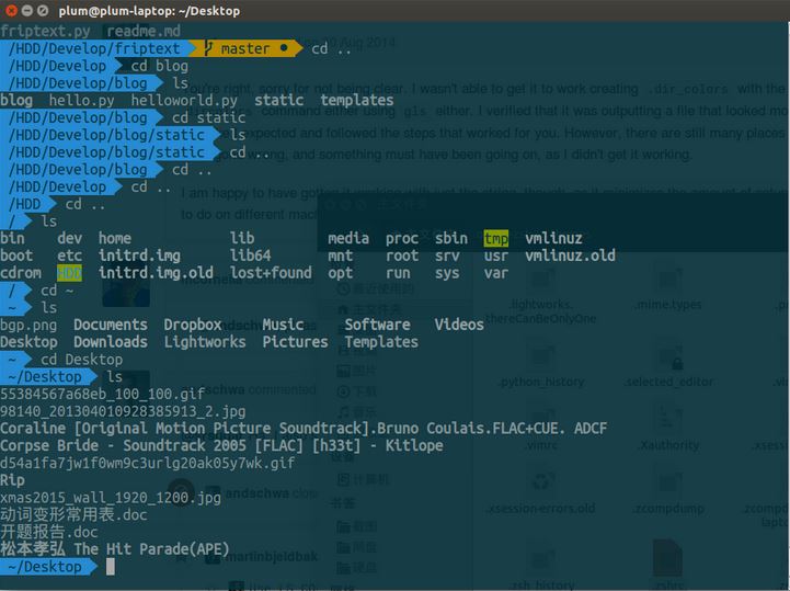 Ubuntu 14.04oh-my-zsh