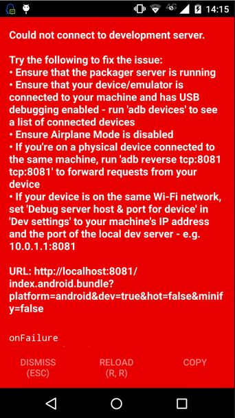 Ubuntu开发React-Native之代码刷新解决方案