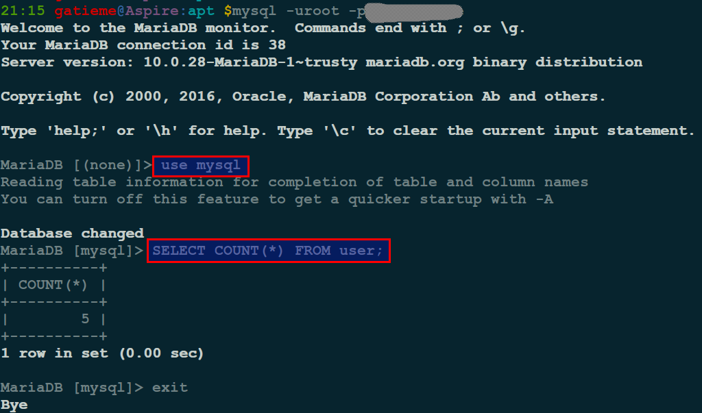 Ubuntu 14.04(Trusty)安装MariaDB 10数据库