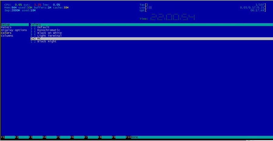 Linux下取代top的进程管理工具htop