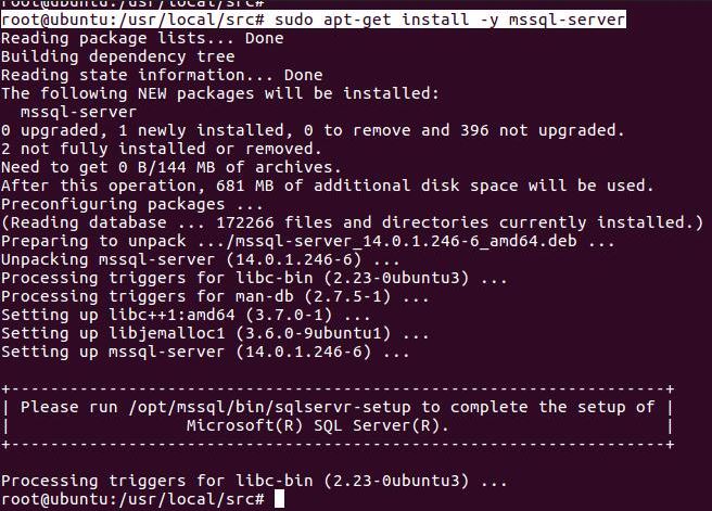 Ubuntu 16.04װSQL Server v.Next
