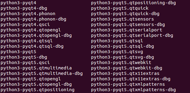 PyQt5 Ubuntu 16.04/14.04环境配置