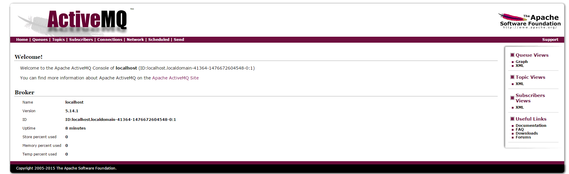 Linux部署Apache ActiveMQ 5.14.1