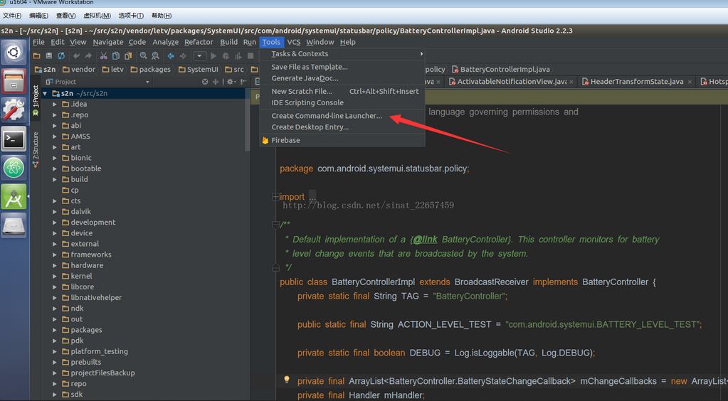 UbuntuAndroidStudioݷʽ