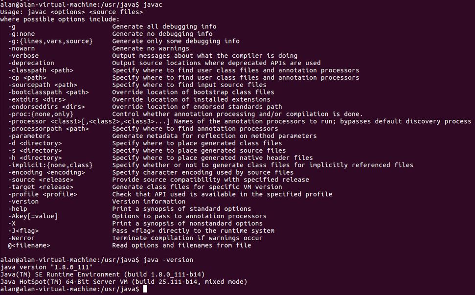 Ubuntu16.04°װjdk-8u111-linux-x64.tar.gzJava