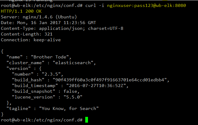 ubuntu 14.04Elasticsearch 2.3NginxȨ֤