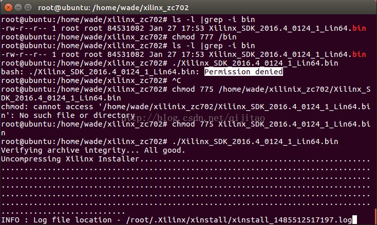 װlinux for xilinx뻷Permission denied