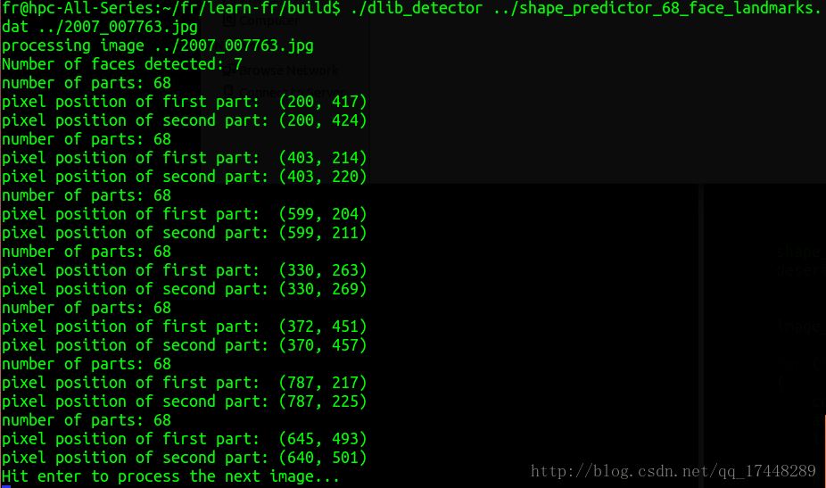 ubuntu14.04+dlib19.2+C+++Face Landmark Detection