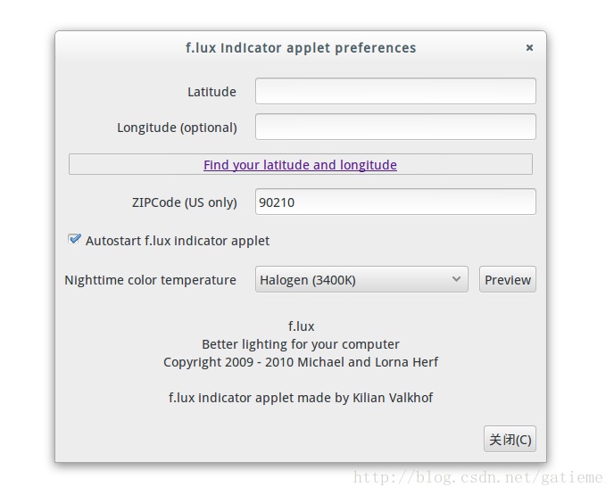 Ubuntu(护眼设置)安装屏幕色温调节软件F.lux