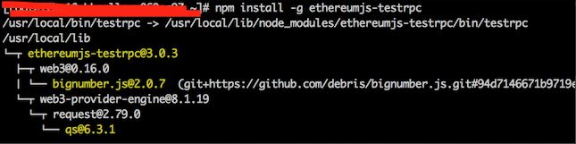 centOS 6.8аװEthereum TestRPC