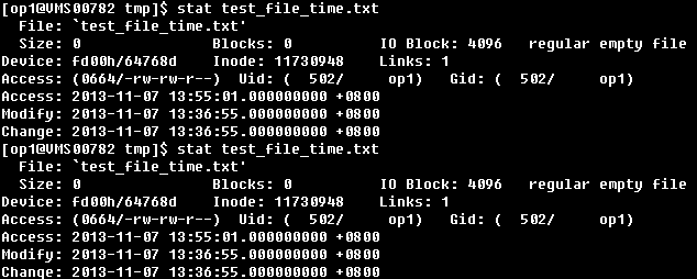 linuxļĴʱ䡢ʱ䡢޸ʱ͸ıʱ