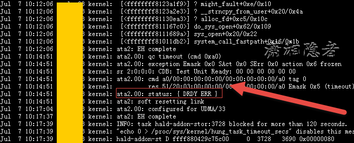 Linux服务器宕机案例第二则