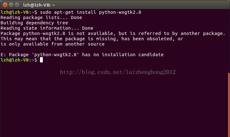 Ubuntu 16.10下安装python-wxgtk2.8报错 - Linu