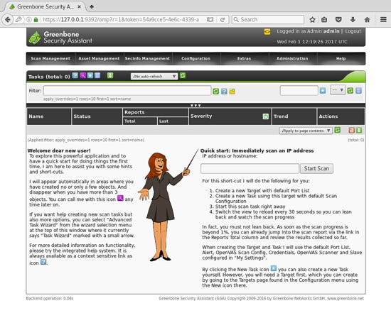 OpenVAS:Kali Linux中的漏洞评估工具