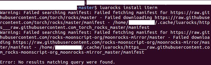luarocks install提示failed fetching manifest