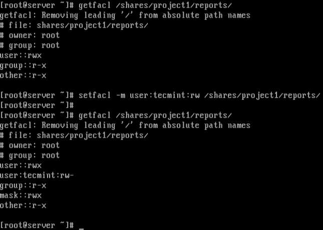 在Linux上给用户赋予指定目录的读写权限