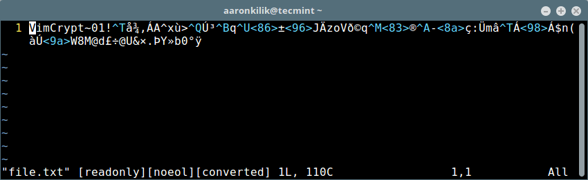 怎样在Linux中用Vim对文件进行密码保护