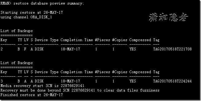 Linux平台下RMAN异机恢复总结
