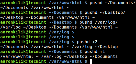 在Linux中使用pushd和popd命令来进行高效的目录导航