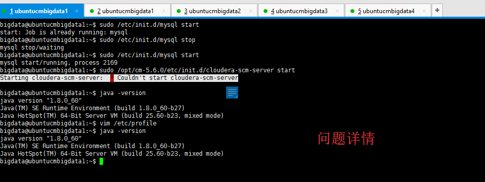 Couldn't start cloudera-scm-serverĽ취ͼ⣩