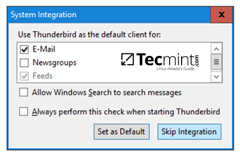 如何在Samba4 AD中使用iRedMail配置Thunderbird
