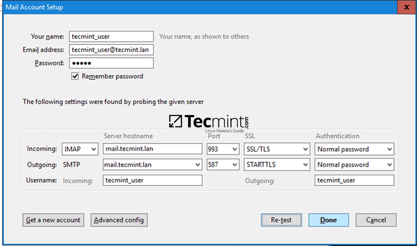 Samba4 ADʹiRedMailThunderbird