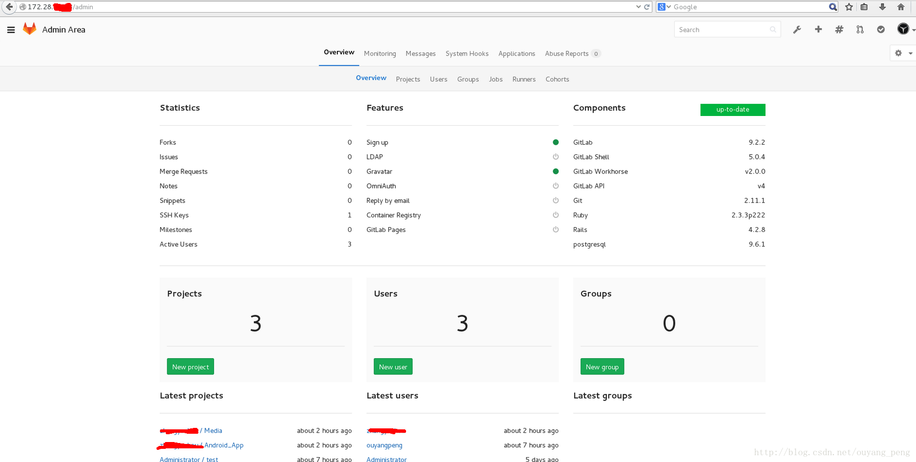 在CentOS系统上安装GitLab并自定义域名访问GitLab管理页面