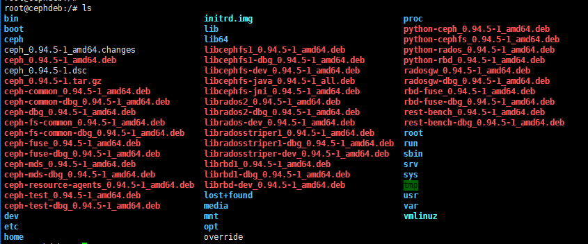 在操作系统UBUNTU14.4中构建CEPH deb包