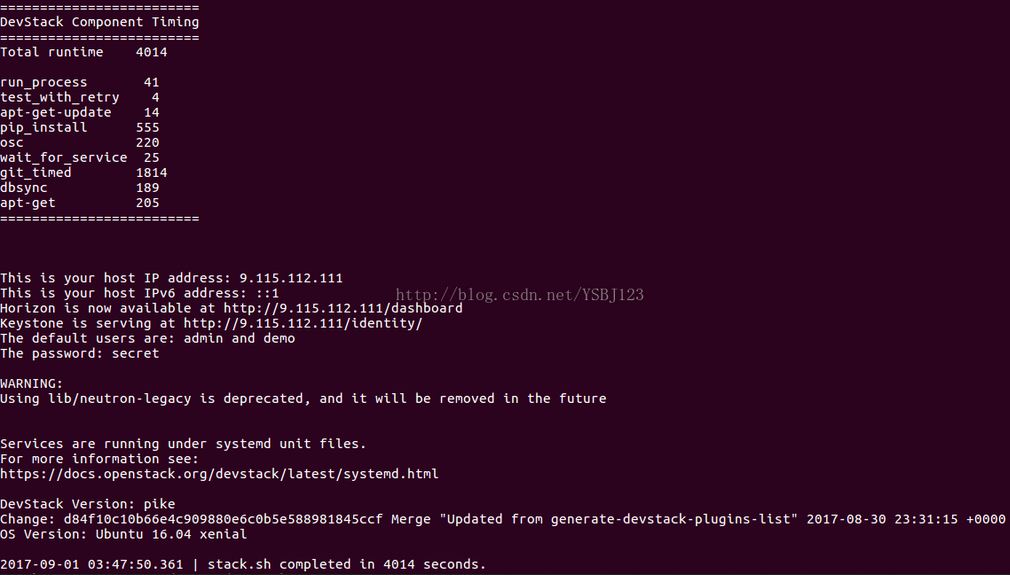 Ubuntu16.04ʹDevstackٰװOpenstack