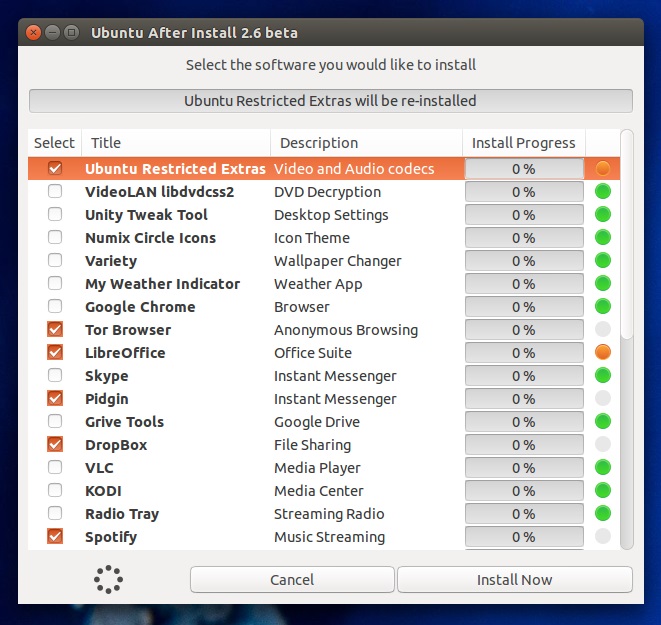 Ubuntu16.04安装Ubuntu After Install工具实现常用软件批量安装